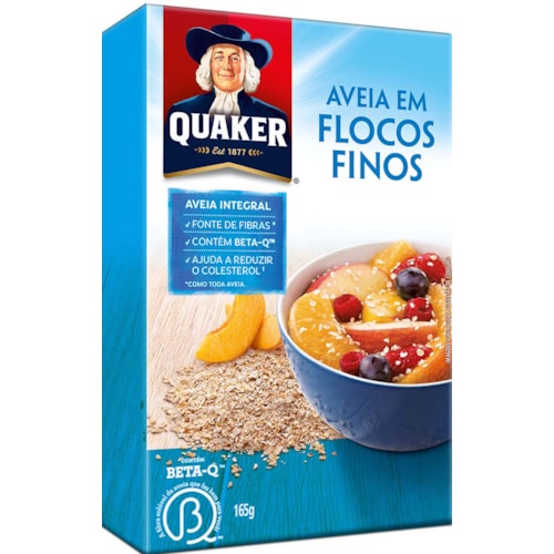 Aveia Quaker em Flocos Finos 165g