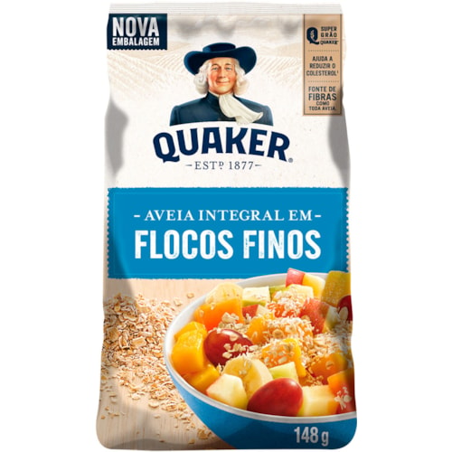 Aveia Quaker Flocos Finos Sachê 148g