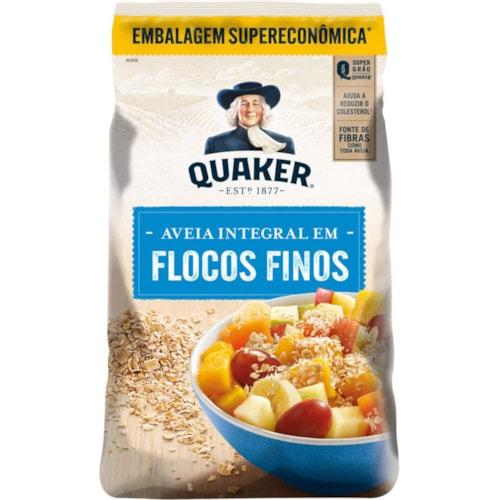 Aveia Quaker Flocos Finos Sachê 450g