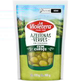 Azeitona Com Caroço La Violetera Doypack 100g