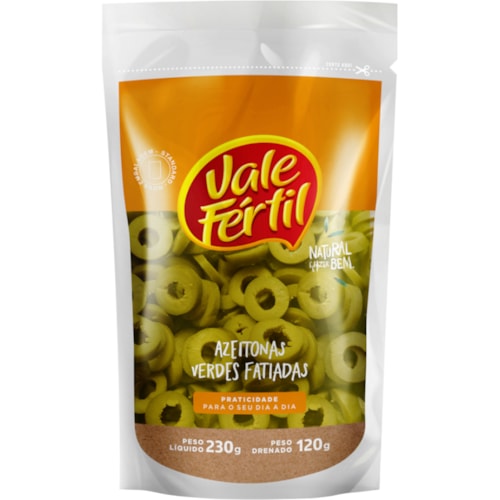 Azeitona Fatiada Vale Fértil Doypack 120g