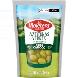 Azeitona La Violetera Com Caroço Doypack 200g