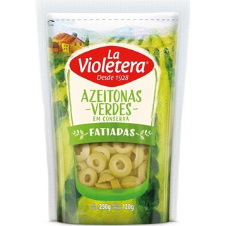 Azeitona La Violetera Verdes Fatiadas Doypack 120g