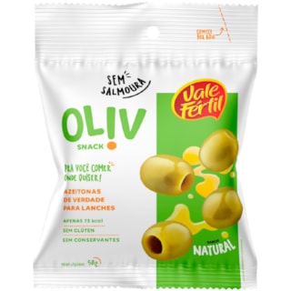 Azeitona Vale Fértil Ol!v Snack Natural Sem Caroço 50g
