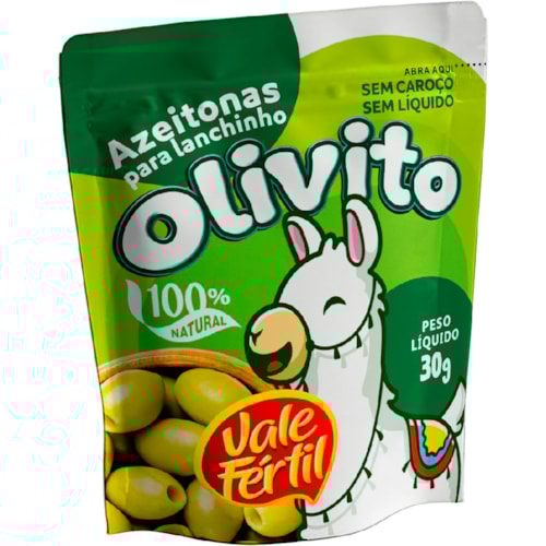 Azeitona Vale Fértil Olivito Sem Caroço 30g