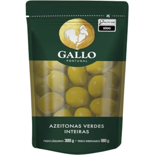 Azeitona Verde Gallo Inteiras Com Caroço 180g