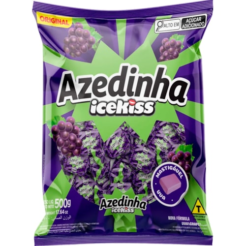 Bala Azedinha Icekiss Sabor Uva 500g
