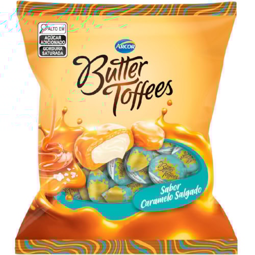 Bala Butter Toffees Caramelo Salgado 400g