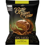 Bala Butter Toffees Intense 53% Cacau Sabor Pistache Com Recheio de Ch