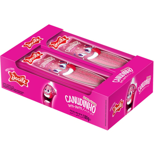 Bala Canudinho Docile Sabor Tutti Frutti Cítrico 15g 12Un