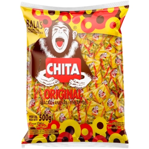 Bala Chita Sabor Abacaxi 500g