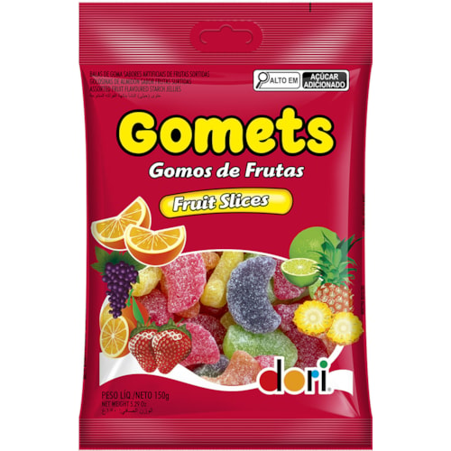 Bala de Goma Gomets Dori Fruits Slices 150g