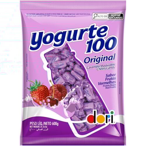 Bala de Yogurte Dori Frutas Vermelhas 600g