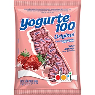 Bala de Yogurte Dori Morango 400g