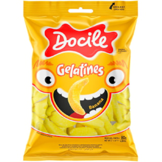 Bala Docile Gelatines Banana 80g