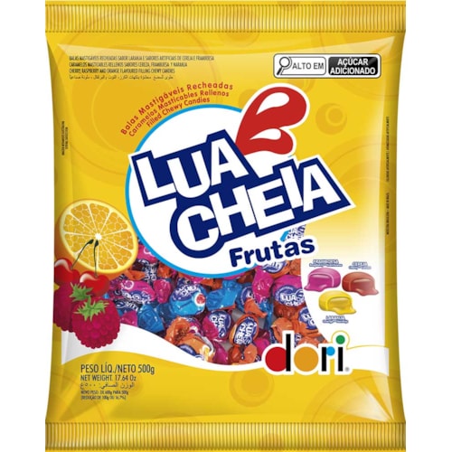 Bala Dori Lua Cheia Frutas 500g