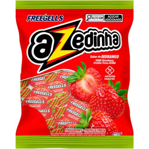 Bala Freegells Azedinha Sabor Morango 475g