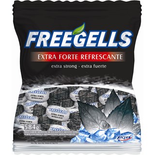 Bala Freegells Extra Forte Mentolada 584g