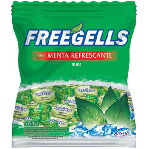 Bala Freegells Menta 584g