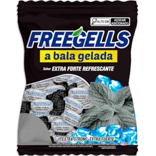 Bala Freegells Sabor Extra Forte Refrescante 475g