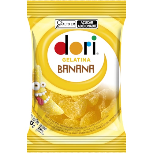 Bala Gelatina Dori Banana 13g