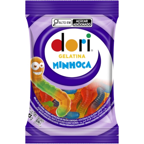 Bala Gelatina Dori Minhoca 13g