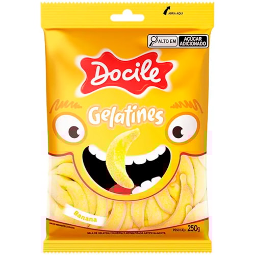 Bala Gelatines Docile Banana 250g