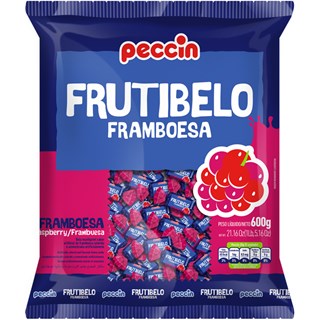Bala Peccin Frutibelo Framboesa 600g