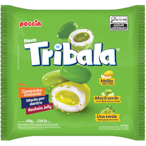Bala Peccin Tribala Verde Sortida 500g