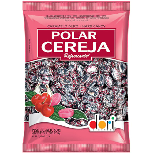 Bala Polar Cereja Dori 600g