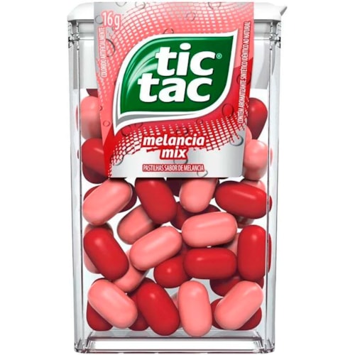 Bala Tic Tac Frutas Melancia Mix 14,5g