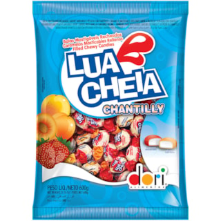 Balas Recheadas Lua Cheia Dori Chantilly 600g