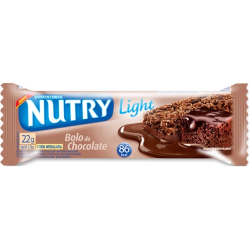Barra de Cereais Nutry Light Bolo de Chocolate 3x22g