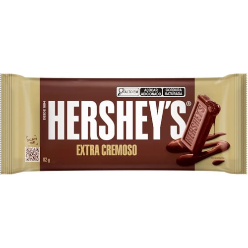 Barra de Chocolate Hershey's Extra Cremoso 82g