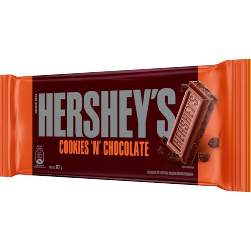 Barra de Chocolate Hershey’s’ Cookies’n’Creme Chocolate 87g
