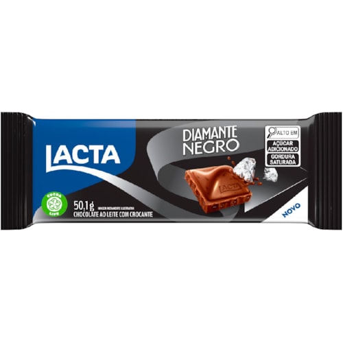 Barra de Chocolate Lacta Diamante Negro 50,1g