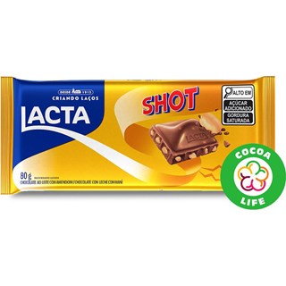 Barra de Chocolate Lacta Shot 80g