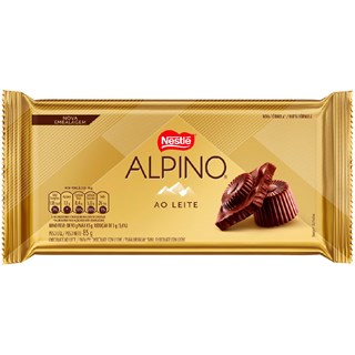 Barra de Chocolate Nestlé Alpino ao Leite 85g