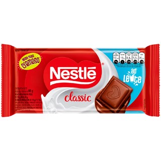 Barra de Chocolate Nestlé Classic ao Leite 80g