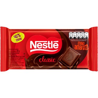 Barra de Chocolate Nestlé Classic Meio Amargo 80g