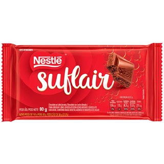 Barra de Chocolate Suflair Ao Leite Nestlé 80g