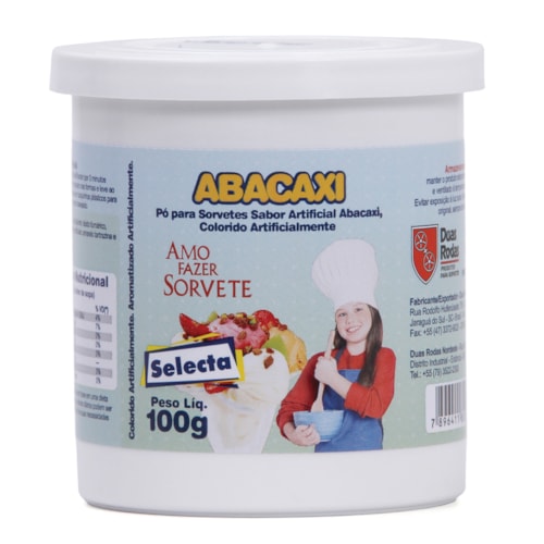 Base Saborizante para Sorvete Selecta Abacaxi 100g