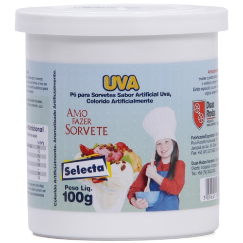 Base Saborizante para Sorvete Selecta Uva 100g