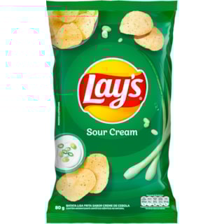 Batata Chips Lays Sour Cream 80g
