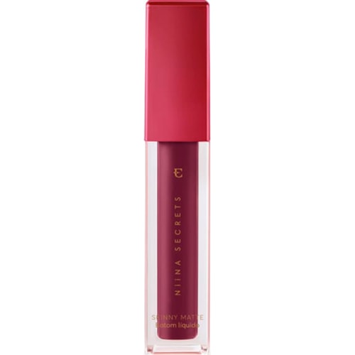 Batom Líquido Nina Secrets Skinny Matte Vinho Jasmin Eudora 4ml