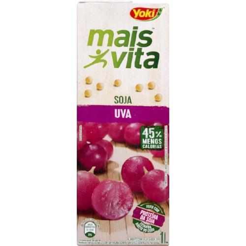 Bebida à Base de Soja Yoki Mais Vita Uva 1L