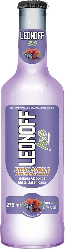Bebida Alcoólica Leonoff Ice Fresh Purple Jabuticaba e Híbisco