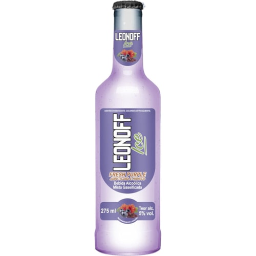 Bebida Alcoólica Leonoff Ice Fresh Purple Jabuticaba e Híbisco 275ml