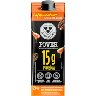 Bebida Láctea 3 Corações Cappucino Doce de Leite 250ml