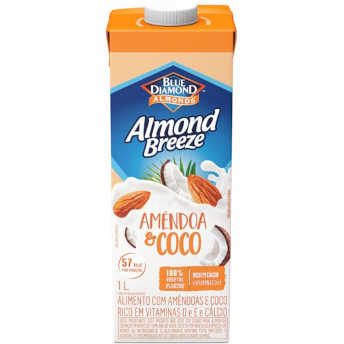 Bebida Láctea Almond Breeze Amêndoas e Coco 1L